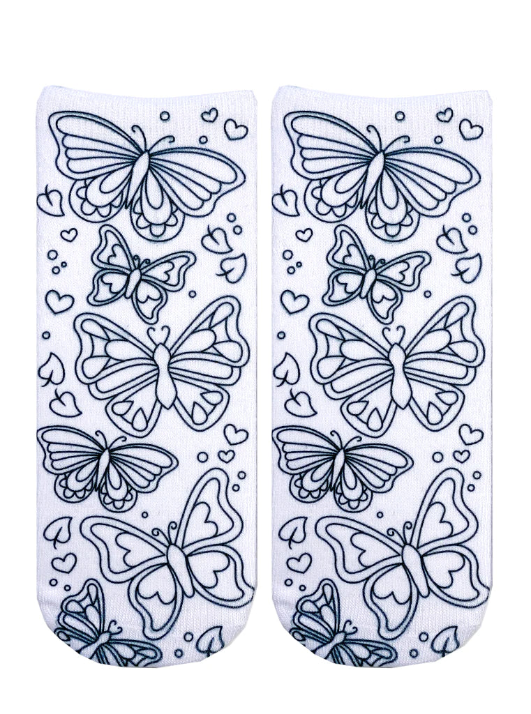 Living Royal Coloring Butterfly Socks