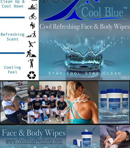 Cool Blue Wipes 160ct