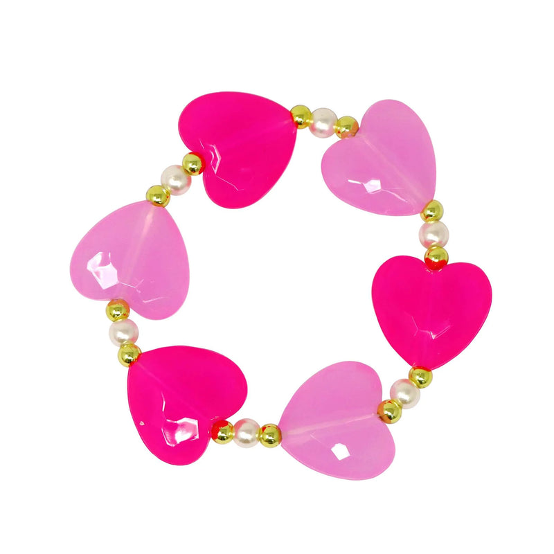 Pink Poppy Ballet Heart Bracelet