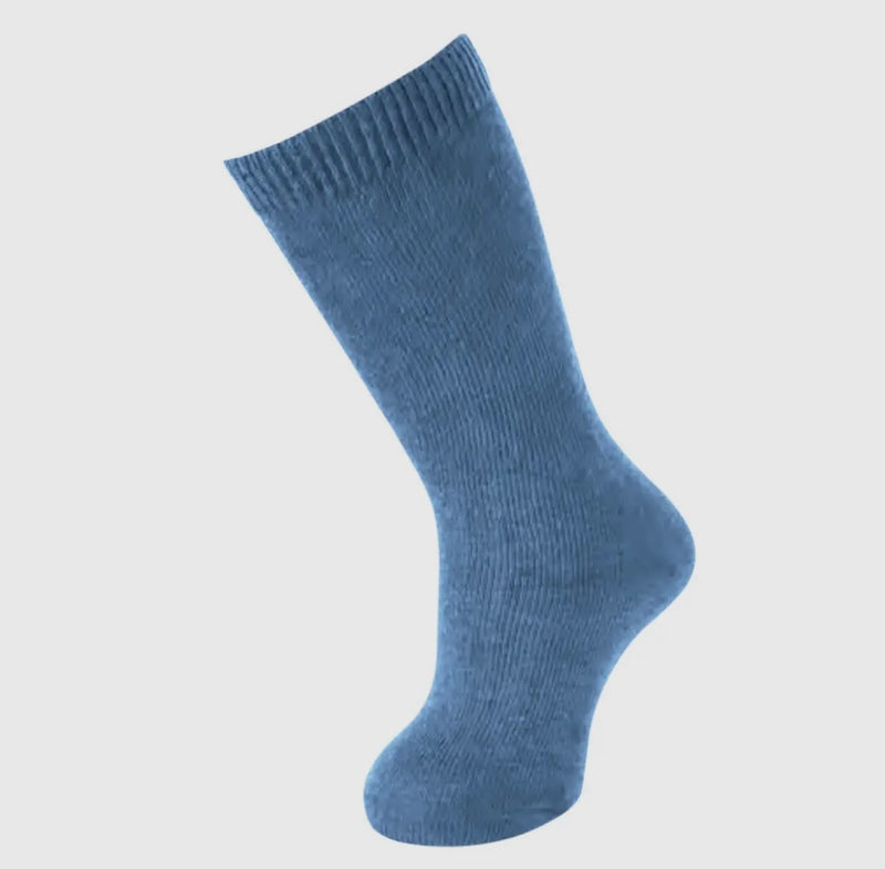 Carlomagno Cotton Knee High French Blue