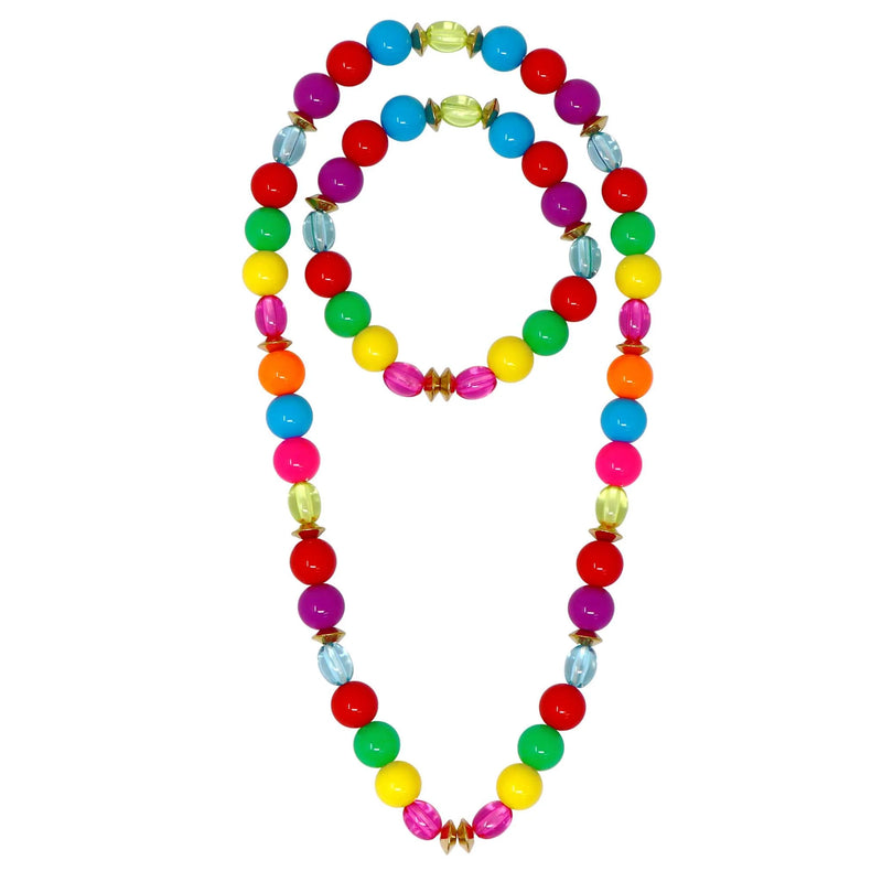 Pink Poppy Rainbow Beaded Set