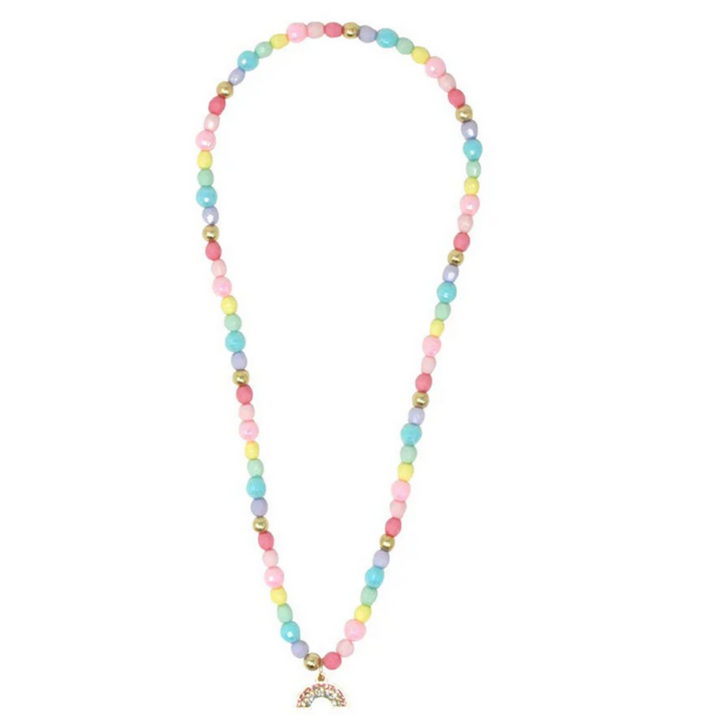 Pink Poppy Happy Rainbow Necklace