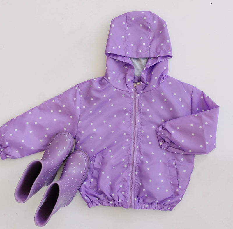 LL Darling Dots Raincoat Purple