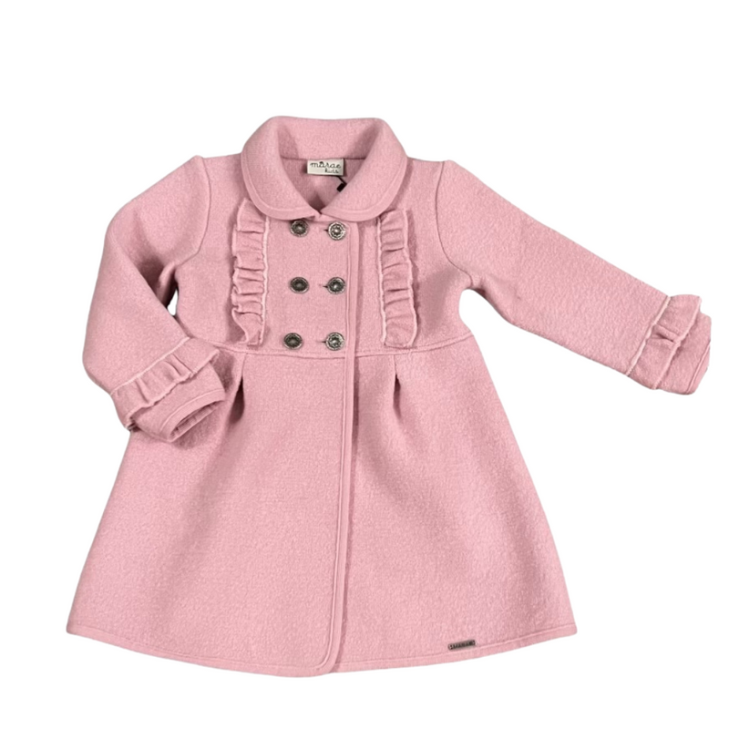 Marae Ruffle Coat Pink