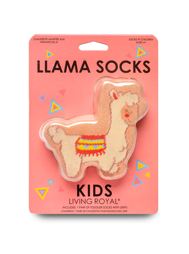 Living Royal Llama Crew Socks