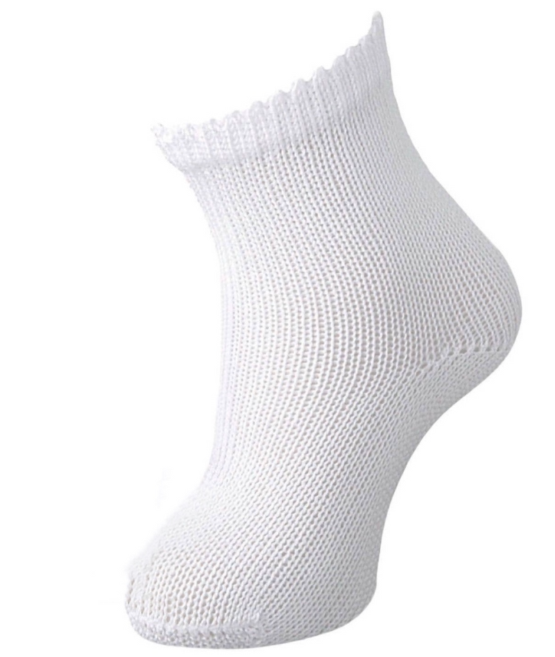 Carlomagno Perle Scottish Yarn Socks White